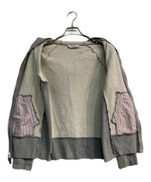 Thom Browne（トムブラウン）Thom Browne (トムブラウン) ジップパーカー　MJT022H00535068 グレー サイズ:Sの古着・服飾アイテム