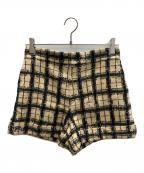 Christian Diorクリスチャン ディオール）の古着「ツイードショートパンツ」｜ベージュ×ブラック