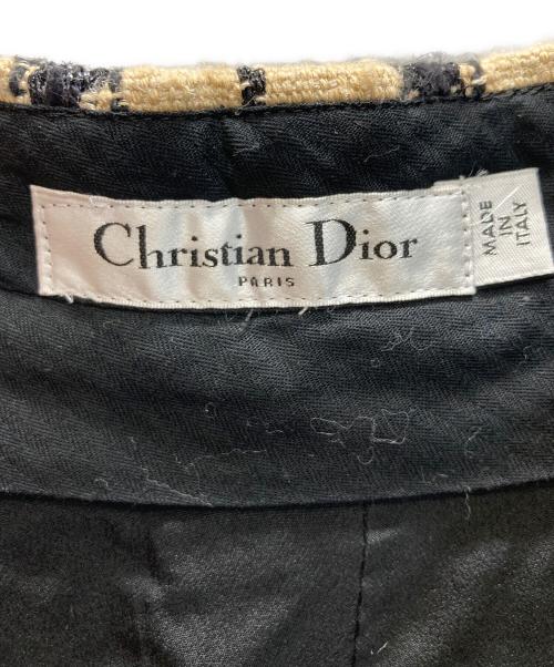 Christian Dior（クリスチャン ディオール）Christian Dior (クリスチャン ディオール) ツイードショートパンツ ベージュ×ブラック サイズ:SIZE 36の古着・服飾アイテム