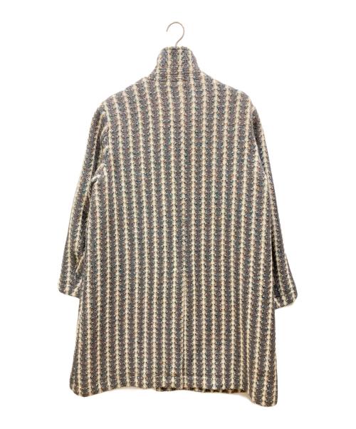 q retailor（キューリテーラー）Q retailor (キューリテーラー) ツイードコート ホワイト×グリーン サイズ:SIZE Freeの古着・服飾アイテム