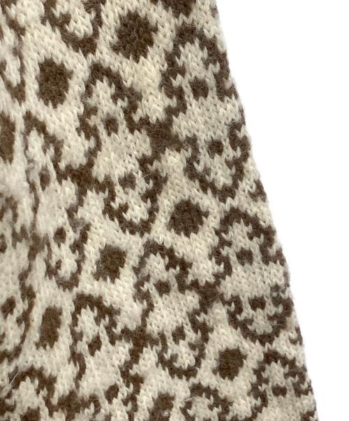 ETRO（エトロ）ETRO (エトロ) 総柄ドライバーズニット ベージュ サイズ:XLの古着・服飾アイテム