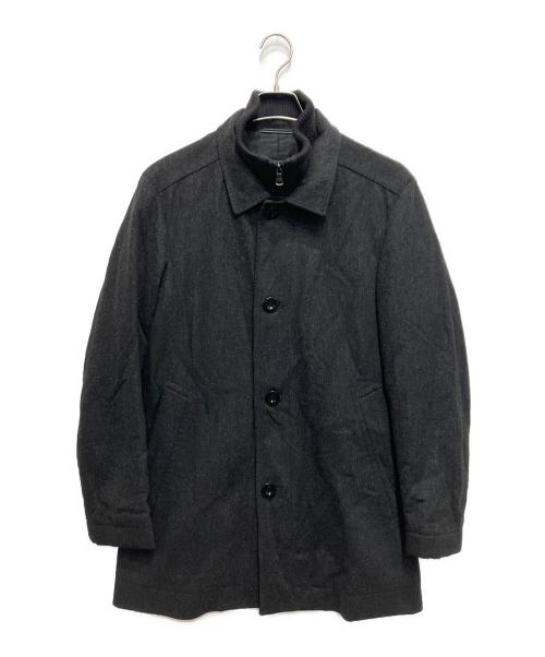 HUGO BOSS（ヒューゴ ボス）HUGO BOSS (ヒューゴ ボス) ラムウール混ジャケット ブラック サイズ:44の古着・服飾アイテム