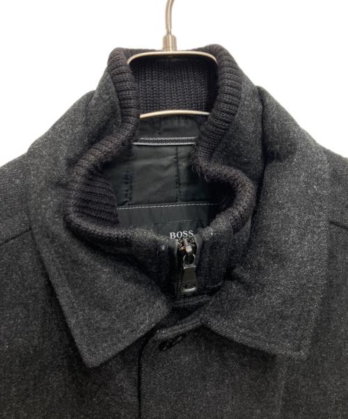 HUGO BOSS（ヒューゴ ボス）HUGO BOSS (ヒューゴ ボス) ラムウール混ジャケット ブラック サイズ:44の古着・服飾アイテム