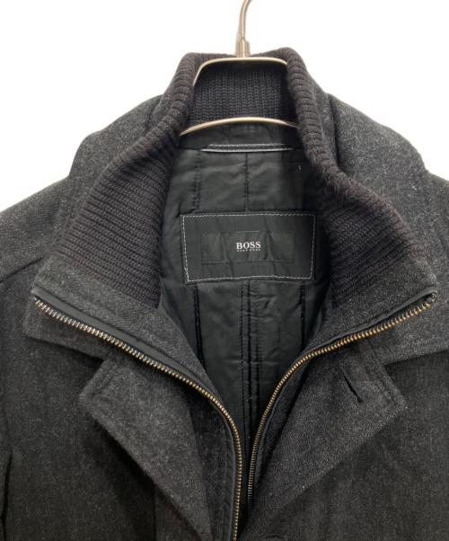 HUGO BOSS（ヒューゴ ボス）HUGO BOSS (ヒューゴ ボス) ラムウール混ジャケット ブラック サイズ:44の古着・服飾アイテム