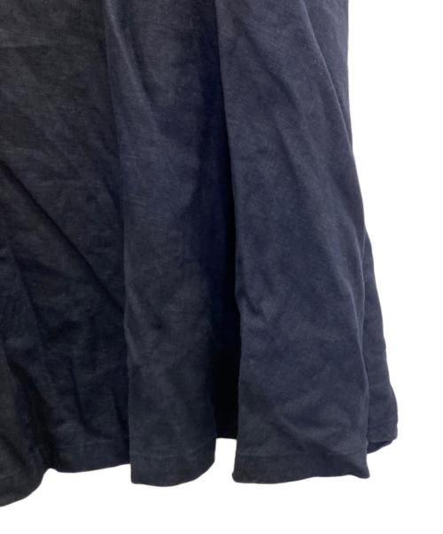 nest Robe（ネストローブ）nest Robe (ネストローブ) リネンノースリーブフレアワンピース ネイビー サイズ:SIZE Freeの古着・服飾アイテム