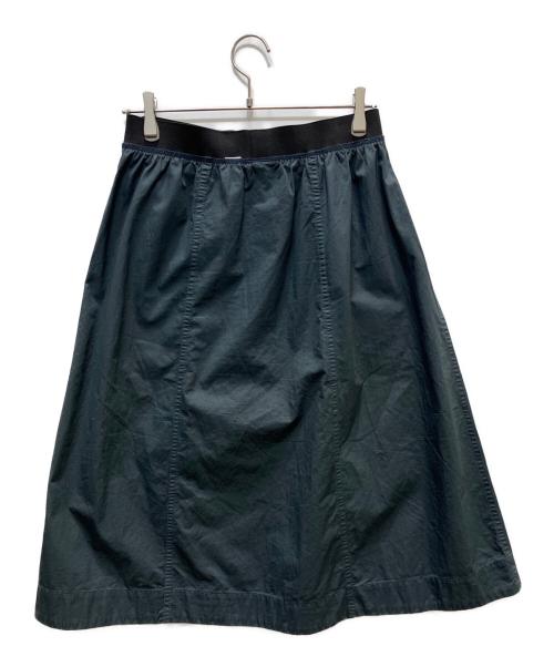 MHL（エムエイチエル）MHL (エムエイチエル) SUPERFINE COTTON TWILL SKIRT グレー サイズ:3の古着・服飾アイテム