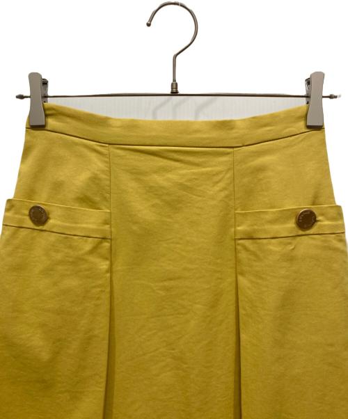 LOUNIE（ルーニー）LOUNIE (ルーニー) ボタンアクセントスカート イエロー サイズ:SIZE 36の古着・服飾アイテム