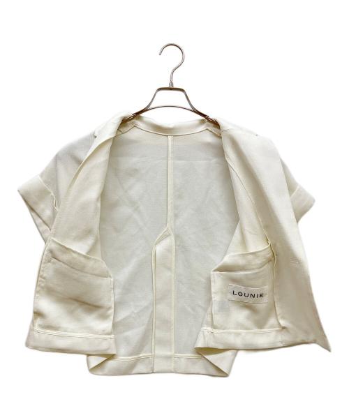 LOUNIE（ルーニー）LOUNIE (ルーニー) ハーフスリーブジャケット ホワイト サイズ:38の古着・服飾アイテム