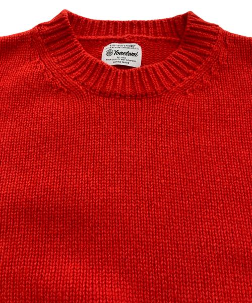 Yonetomi（ヨネトミ）yonetomi (ヨネトミ) SOFT LAMB WOOL KNIT　95-244-026 レッド サイズ:3の古着・服飾アイテム