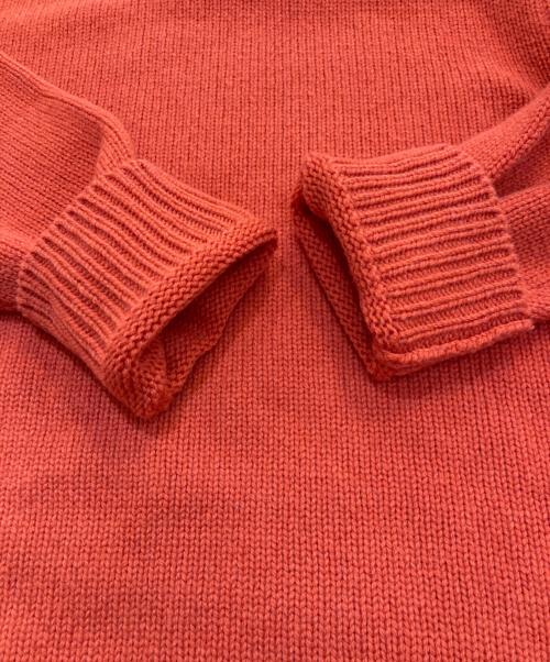 Yonetomi（ヨネトミ）yonetomi (ヨネトミ) SOFT LAMB WOOL KNIT　95-244-026 レッド サイズ:3の古着・服飾アイテム