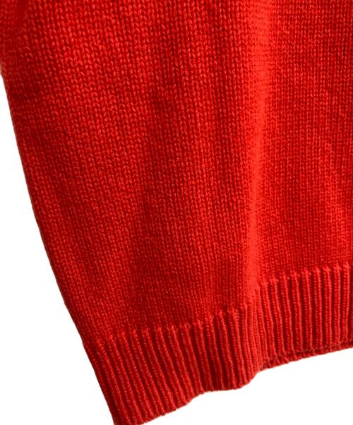 Yonetomi（ヨネトミ）yonetomi (ヨネトミ) SOFT LAMB WOOL KNIT　95-244-026 レッド サイズ:3の古着・服飾アイテム