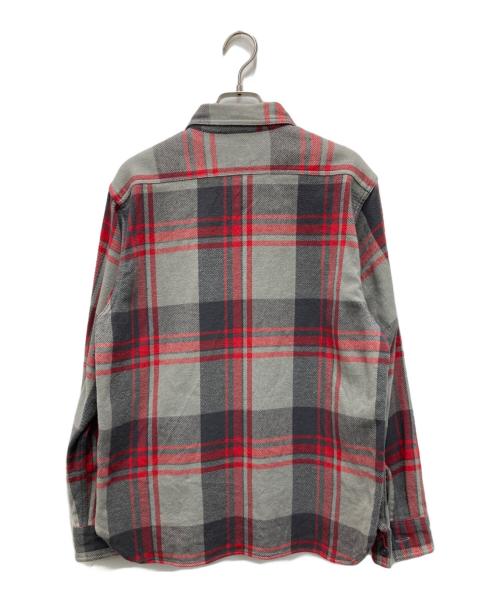 SUGAR CANE（シュガーケーン）SUGAR CANE (シュガーケーン) TWILL CHECK WORK SHIRT グレー×レッド サイズ:Mの古着・服飾アイテム