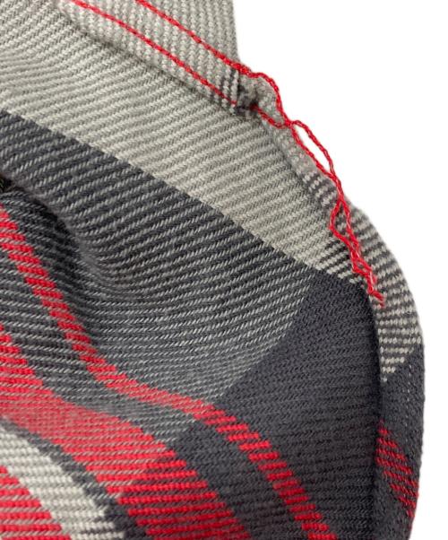 SUGAR CANE（シュガーケーン）SUGAR CANE (シュガーケーン) TWILL CHECK WORK SHIRT グレー×レッド サイズ:Mの古着・服飾アイテム