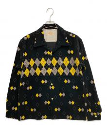 STYLE EYES（スタイルアイズ）の古着「ARGYLE CORDUROY SPORTS SHIRT」｜ブラック