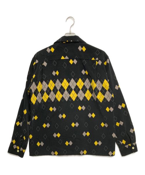 STYLE EYES（スタイルアイズ）STYLE EYES (スタイルアイズ) ARGYLE CORDUROY SPORTS SHIRT ブラック サイズ:Lの古着・服飾アイテム