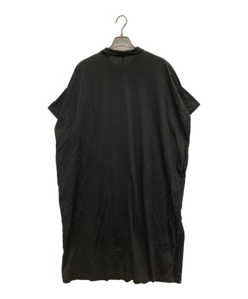 mizuiro-ind（ミズイロインド）mizuiro-ind (ミズイロインド) 襟付き半袖ワンピース ブラック サイズ:FREEの古着・服飾アイテム