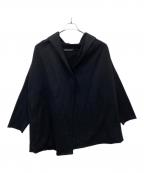 mizuiro-indミズイロインド）の古着「スウェットドレープカーディガン」｜ブラック