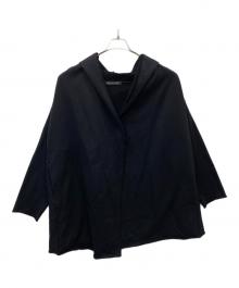 mizuiro-ind（ミズイロインド）の古着「スウェットドレープカーディガン」｜ブラック