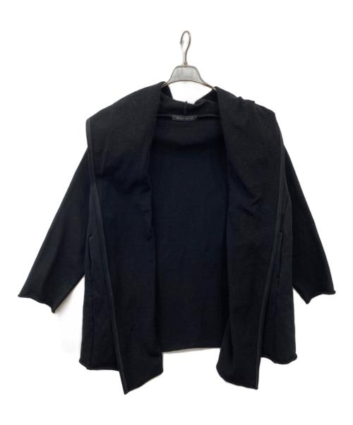 mizuiro-ind（ミズイロインド）mizuiro-ind (ミズイロインド) スウェットドレープカーディガン ブラック サイズ:Freeの古着・服飾アイテム