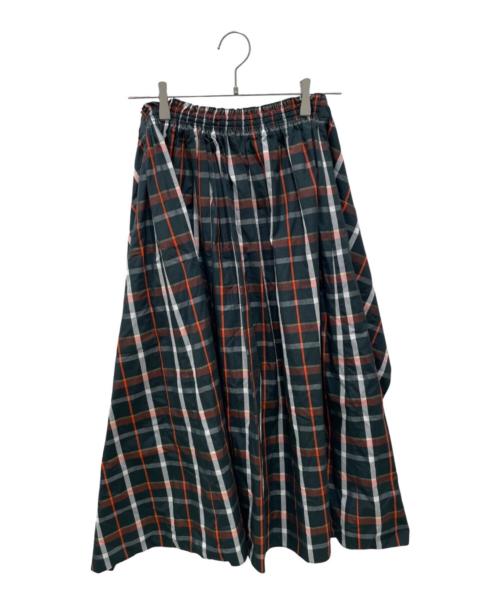 DRAWER（ドゥロワー）DRAWER (ドゥロワー) マドラスチェックスカート グリーン サイズ:36の古着・服飾アイテム