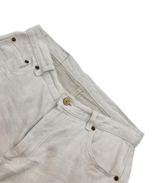 中川政七商店（ナカガワマサシチショウテン）中川政七商店 (ナカガワマサシチショウテン) リネンデニムパンツ グレー サイズ:Mの古着・服飾アイテム