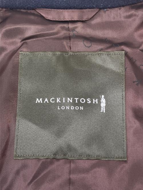 MACKINTOSH LONDON（マッキントッシュ ロンドン）MACKINTOSH LONDON (マッキントッシュ ロンドン) カシミヤ混ウールコート ネイビー サイズ:36の古着・服飾アイテム