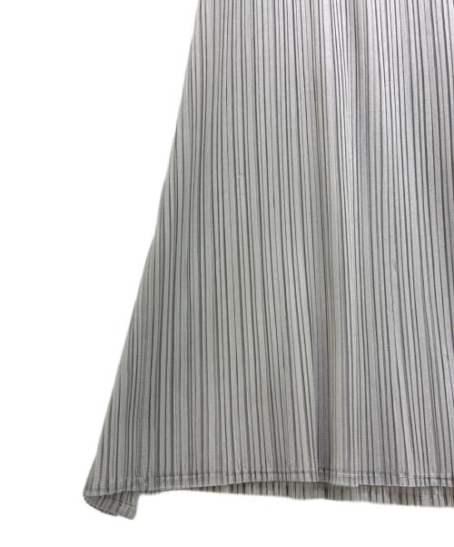 PLEATS PLEASE（プリーツプリーズ）PLEATS PLEASE (プリーツプリーズ) サイドスリットプリーツパンツ グレー サイズ:1の古着・服飾アイテム
