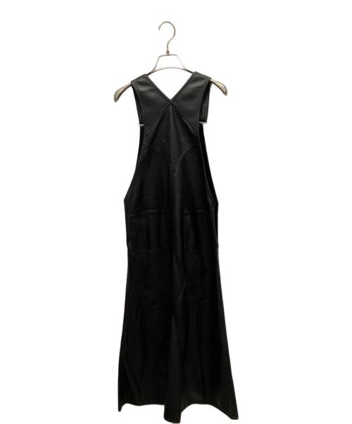 L'appartement（アパルトモン）L'appartement (アパルトモン) Artificial Leather Overall Skirt ブラック サイズ:34の古着・服飾アイテム