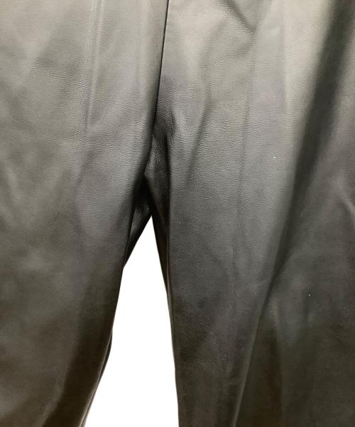 MM6 Maison Margiela（エムエムシックスメゾンマルジェラ）MM6 Maison Margiela (エムエムシックスメゾンマルジェラ) MM6 Maison Margiela　フェイクレザーパンツ ブラック サイズ:36の古着・服飾アイテム