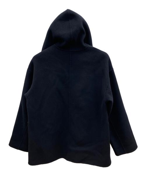 GALERIE VIE（ギャルリーヴィー）GALERIE VIE (ギャルリーヴィー) ダブルフェイスフーデッドコート ネイビー サイズ:36の古着・服飾アイテム