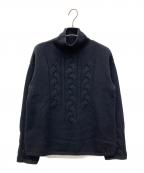 'S Max Maraエスマックスマーラ）の古着「カシミヤ混ケーブルニット」｜ブラック