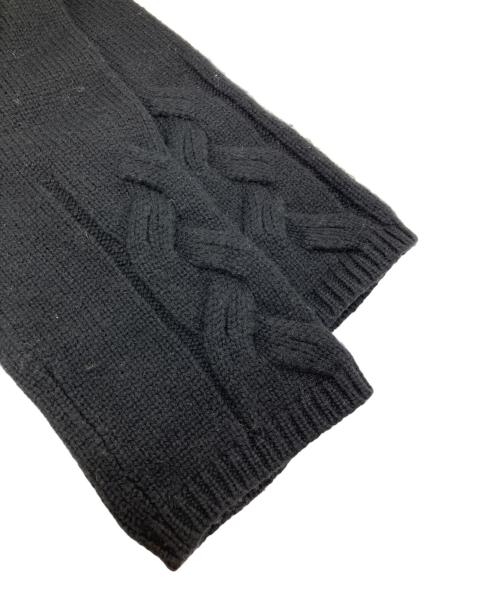 'S Max Mara（エスマックスマーラ）'S Max Mara (エスマックスマーラ) カシミヤ混ケーブルニット ブラック サイズ:Sの古着・服飾アイテム