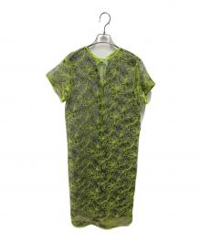 LE CIEL BLEU（ルシェルブルー）の古着「Flower Embroidery Dress」｜グリーン