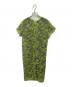 LE CIEL BLEU (ルシェルブルー) Flower Embroidery Dress グリーン サイズ:36：7000円