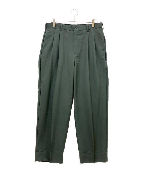 MARKA（マーカ）MARKA (マーカ) 2TUCK COCOON FIT WOOL MOHAIR TROPICAL グリーン サイズ:3の古着・服飾アイテム