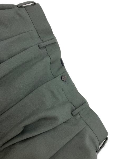MARKA（マーカ）MARKA (マーカ) 2TUCK COCOON FIT WOOL MOHAIR TROPICAL グリーン サイズ:3の古着・服飾アイテム