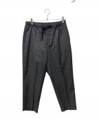 SOPHNET.×GRAMICCIソフネット×グラミチ）の古着「LOLO PIANA WOOL EASY SLACKS」｜チャコールグレー