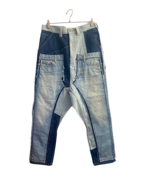 JUNYA WATANABE MAN（ジュンヤワタナベマン）JUNYA WATANABE MAN (ジュンヤワタナベマン) 解体再構築 デニム インディゴ サイズ:Sの古着・服飾アイテム