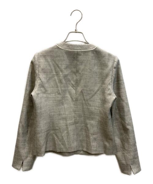 Demi-Luxe Beams（デミルクス ビームス）Demi-Luxe Beams (デミルクス ビームス) ノーカラージャケット グレー サイズ:SIZE 36の古着・服飾アイテム