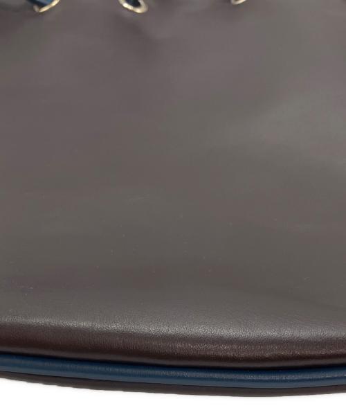 cisei（シセイ）Cisei (シセイ) 巾着型レザーバッグ ダークブラウンの古着・服飾アイテム