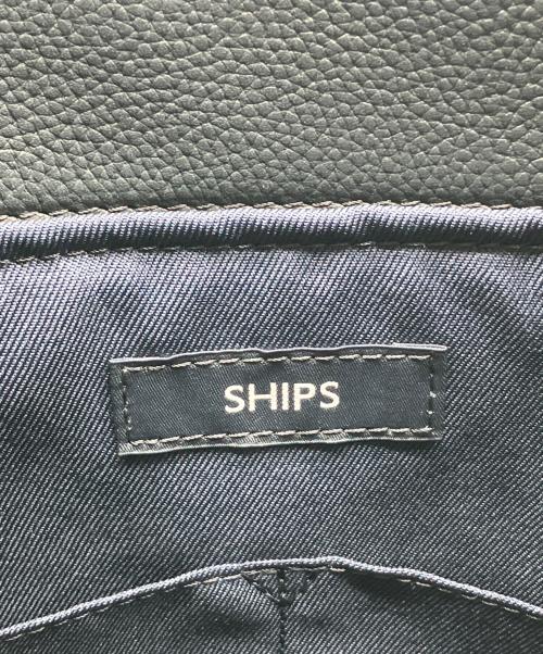SHIPS（シップス）SHIPS (シップス) スマート レザー トートバッグ ネイビーの古着・服飾アイテム