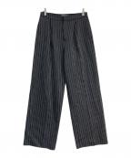 jacquemusジャックムス）の古着「ストライプパンツ　 L'AMOUR D'UN GITAN　65-23-0456-718」｜ブラック