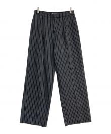 jacquemus（ジャックムス）の古着「ストライプパンツ　 L'AMOUR D'UN GITAN　65-23-0456-718」｜ブラック