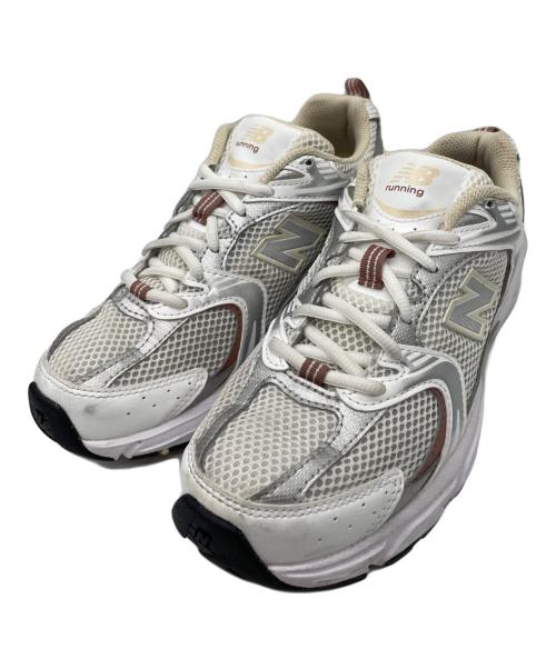 NEW BALANCE（ニューバランス）NEW BALANCE (ニューバランス) NEW BALANCE　スニーカー シルバー×ブラウン サイズ:24cmの古着・服飾アイテム