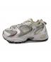 NEW BALANCE (ニューバランス) NEW BALANCE　スニーカー シルバー×ブラウン サイズ:24cm：6000円