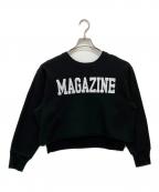THIRD MAGAZINEサードマガジン）の古着「ロゴボクシースウェット」｜ブラック
