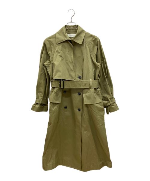 CYCLAS（シクラス）CYCLAS (シクラス) コットンギャバジントレンチコート グリーン サイズ:36の古着・服飾アイテム
