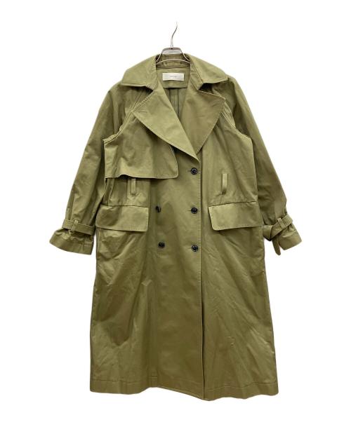 CYCLAS（シクラス）CYCLAS (シクラス) コットンギャバジントレンチコート グリーン サイズ:36の古着・服飾アイテム