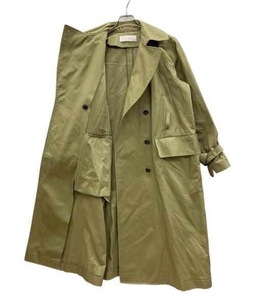 CYCLAS（シクラス）CYCLAS (シクラス) コットンギャバジントレンチコート グリーン サイズ:36の古着・服飾アイテム