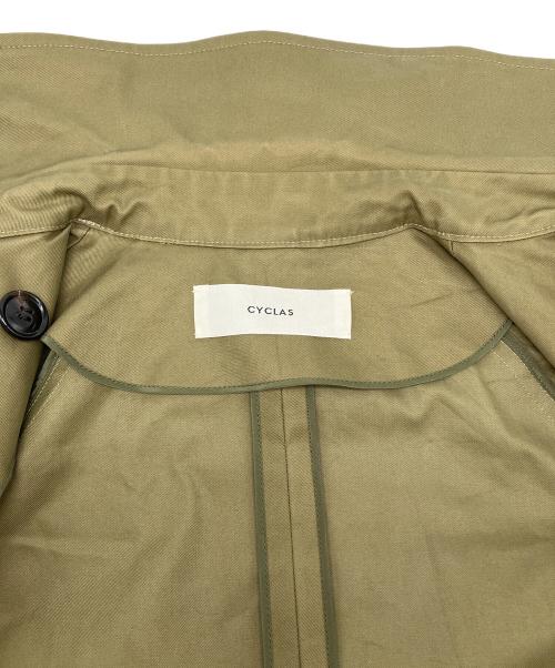 CYCLAS（シクラス）CYCLAS (シクラス) コットンギャバジントレンチコート グリーン サイズ:36の古着・服飾アイテム